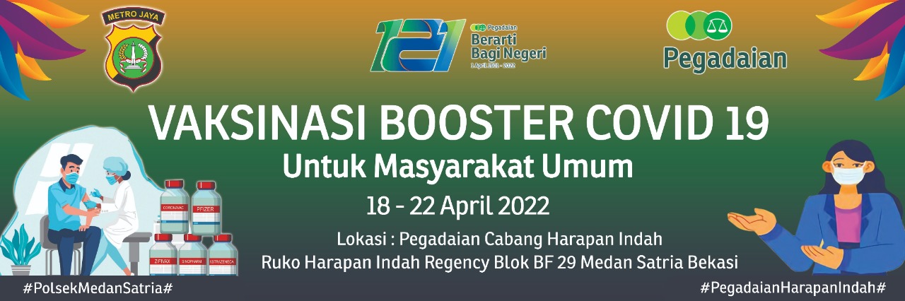 Vaksinasi Booster Covid 19 di Harapan Indah