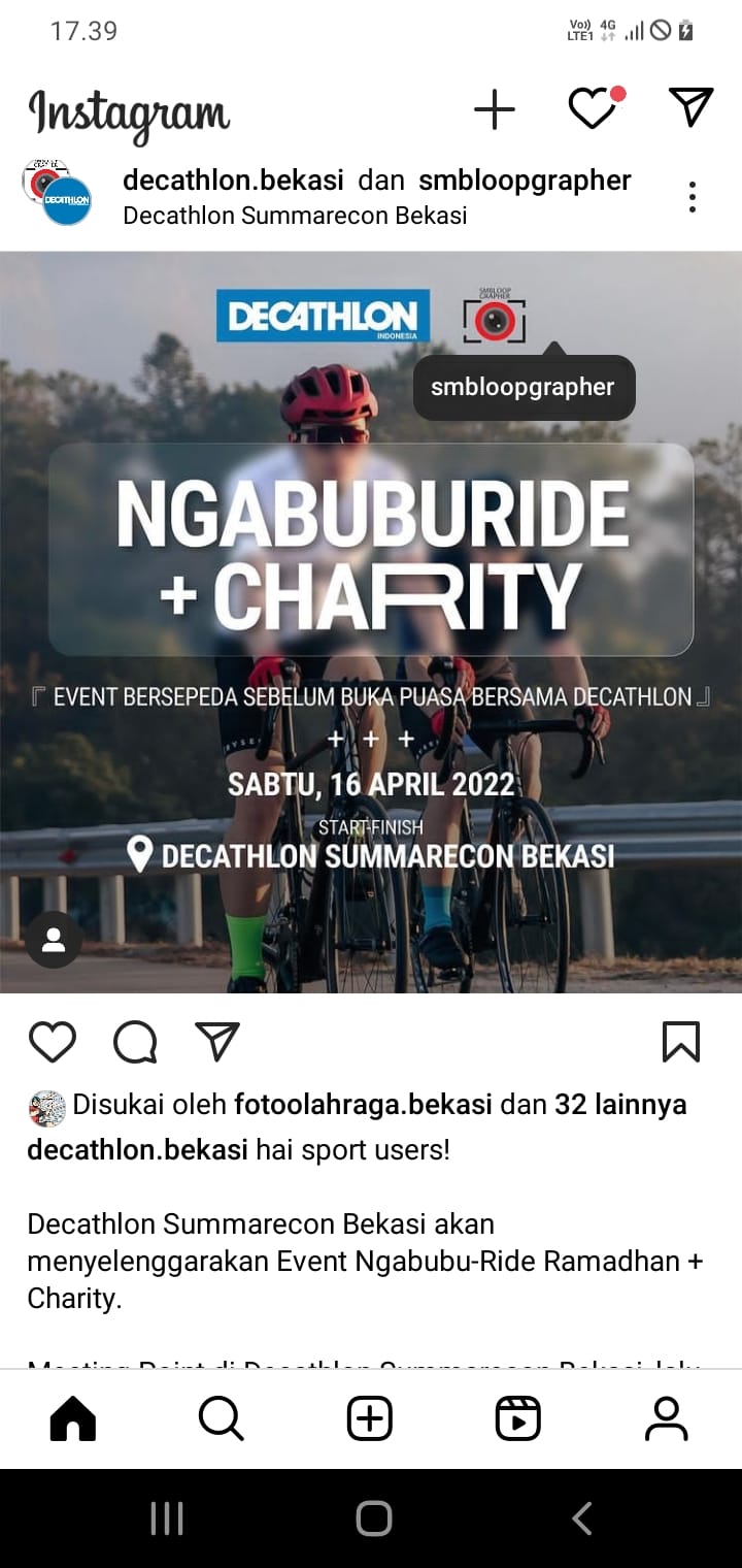 Event buka puasa saat gowes